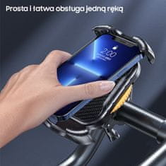 Awei Držalo za telefon za kolo AWEI X29, 12,3-17,4 cm, črne barve