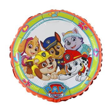 Grabo Folija balon Paw Patrol okrogel rdeč 46 cm