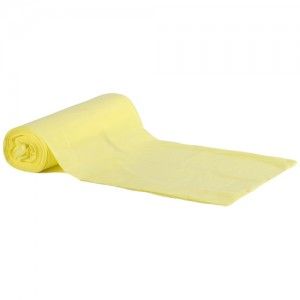 shumee Vreče za odpadke 35l rumene LDPE, 25 kosov.