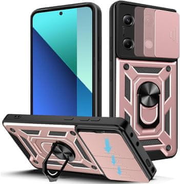 shumee Ovitek CamShield Pro za Xiaomi Redmi Note 13 4G roza