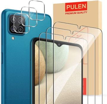 shumee 3x 9H KALJENO STEKLO ZA SAMSUNG ZA SAMSUNG GALAXY A12 ZASLON + KAMERA