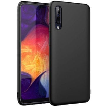 shumee ČRN SILIKONSKI OVITEK ZA SAMSUNG GALAXY A50 PROGLAŽEN TANEK SM-A505F