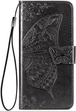 shumee Preklopna torbica Wallet Butterfly za Oppo Find X8 Pro črna