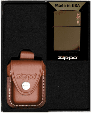 shumee Darilni set vžigalnikov ZIPPO BROWN MATTE LOGO št. 2