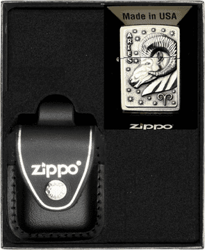shumee ZIPPO vžigalnik ZODIAC AIRES Ram Gift št. 3