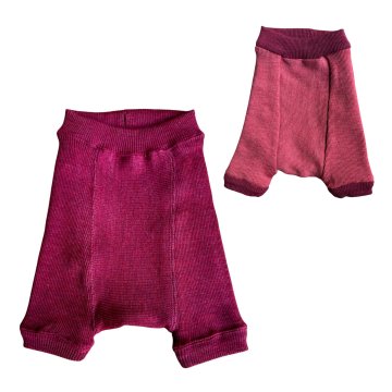 shumee Volnene kratke hlačke ManyMonths - Charmer Diaper Outer (3 - 6/9 mesecev) Divje granatno jabolko / Rdeči kanjon