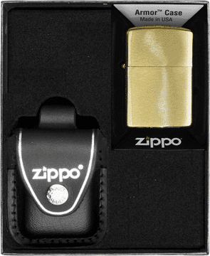 shumee ZIPPO komplet vžigalnikov BRASS BRUSHED ARMOR HEAVY darilni št. 3