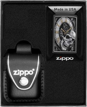 shumee Darilni set vžigalnikov ZIPPO SKULL CLOCK št. 3