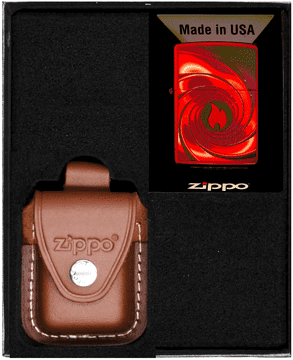 shumee ZIPPO komplet vžigalnikov CANDY APPLE RED SWIR darilo št. 2