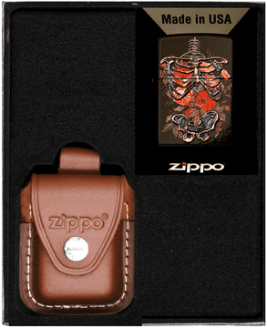 shumee Darilni set za vžigalnike Zippo SKELETT EMBROIDERY št. 2