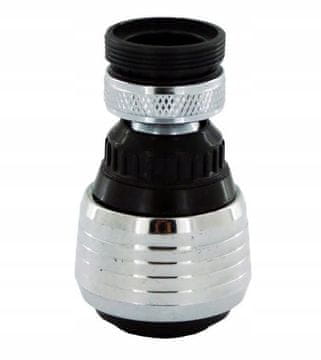 shumee KRATKI PLASTIČNI AERATOR ČRN/KROM