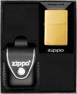 shumee Vžigalniki ZIPPO, komplet VINTAGE, medeninasti, brušeni, darilo št. 3