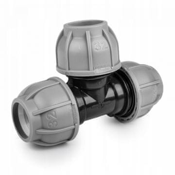 shumee T-kos za PE cevi Bradas DSRA10T25 25x25mm sistem kapljanja