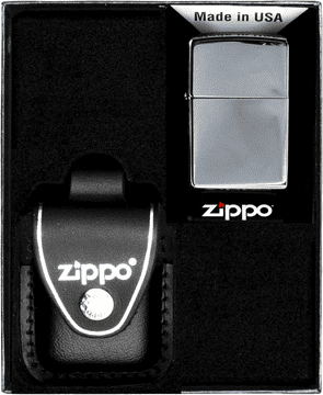 shumee ZIPPO komplet vžigalnikov, kromiran, visoko poliran, darilo št. 3