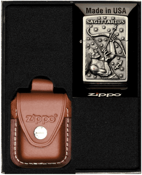 shumee ZIPPO komplet vžigalnikov ZODIAC SAGITARIUS Strelec darilo št. 2