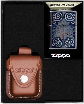shumee Darilni set vžigalnikov ZIPPO LOTUS FLOWER DESIGN št. 2