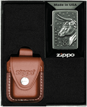 shumee ZIPPO komplet vžigalnikov ZODIAC TAURUS bik darilo št. 4