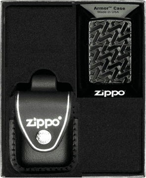 shumee Darilni set vžigalnikov ZIPPO z geometrijskim tkanjem št. 3