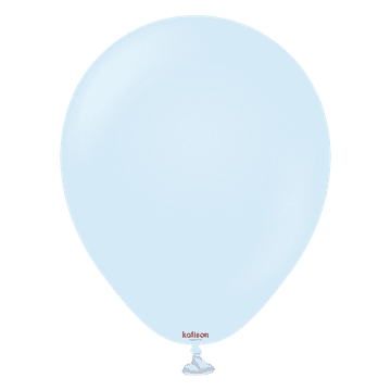 shumee Lateks baloni Kalisan Macaron Baby Blue, modri, 13 cm, 100 kosov.