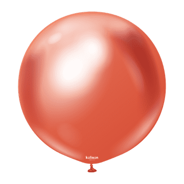 shumee Lateks baloni Mirror Red, rdeči, 45 cm, 25 kosov.