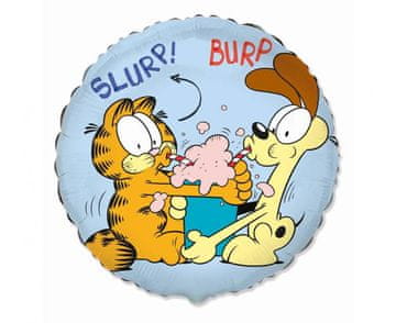 shumee Okrogel folijski balon z motivom mačke Garfield, 46 cm, 18"