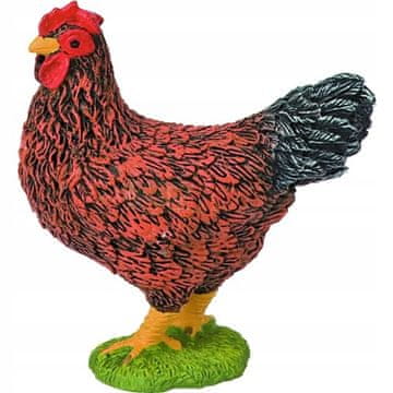 Bullyland Bullyland 62316 rjava figurica kokoši 4 cm