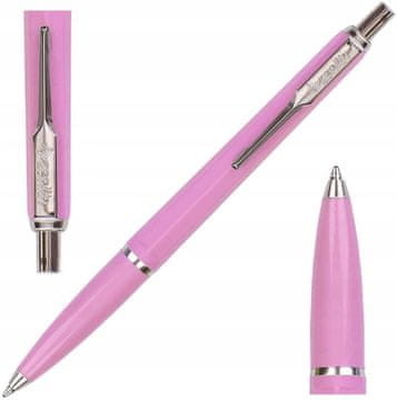 shumee ZLOŽLJIVO KEMIČNO SVINČNO PISALKO elegantno modro polnilo ZENITH 7 Pastel temno roza