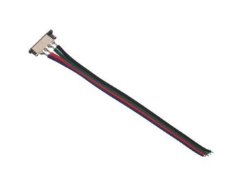 shumee 10 mm RGB LED konektor na enostranskem kablu 12 cm