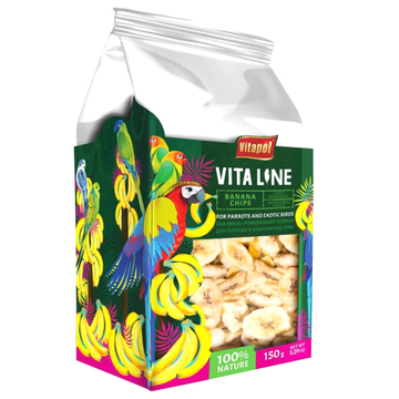 shumee Vitapol VITALINE - Bananin čips za vse papige 150 g