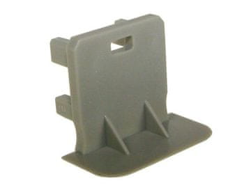 shumee Končna kapica za vgradni LED profil 18 mm siva z