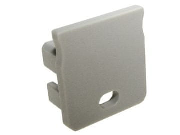 shumee Končna kapica za nadometni LED profil 18 mm siva