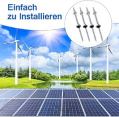 shumee 4x VIJAK Z DVOJNIM NAVOJEM M10x200mm ZA V2A PV PANELE FOTOVOLTAIČNO DRŽALO