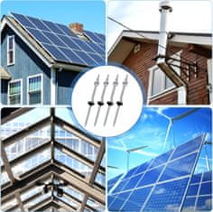 shumee 4x VIJAK Z DVOJNIM NAVOJEM M10x200mm ZA V2A PV PANELE FOTOVOLTAIČNO DRŽALO