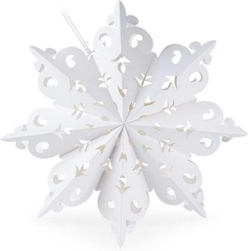 shumee ZLOŽEN PAPIRNI SENČNIK BOŽIČNA LAMPIONA ZVEZDA 53CM + LUČKE