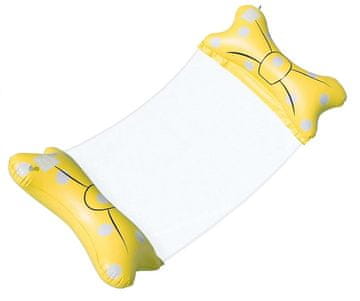 shumee VODNA viseča mreža PLABAJOČA POSTELJA NAPIHLJIVA Z RUMENIMI ŽEPI 140x70cm