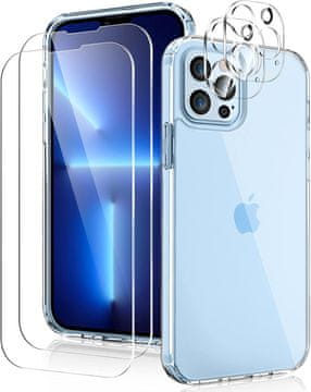 shumee SET SILIKONSKIH OVITEK ZA APPLE IPHONE 13 PRO MAX 6.7"" + 2x KALJENO STEKLO