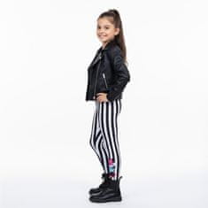 Disney DISNEY Minnie Mouse ELASTIC črtaste legice, UDOBNE legice za deklice 116