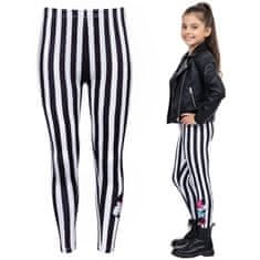 Disney DISNEY Minnie Mouse ELASTIC črtaste legice, UDOBNE legice za deklice 116