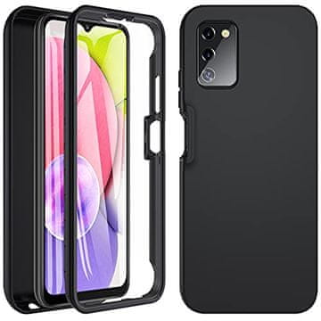 shumee BUMPER OVITEK ZA SAMSUNG GALAXY A03s ČRNO OJAČAN ZAŠČITNI SM-A037F