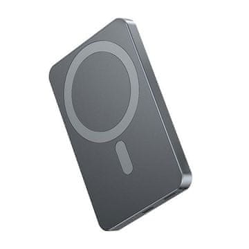 shumee Prenosna baterija za AWEI MagSafe 5000mAh siva