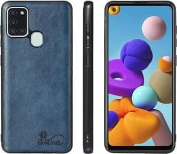 shumee OVITEK IZ KALJENEGA STEKLA SAMSUNG GALAXY A21S MORNARSKI USNJENI OVITEK