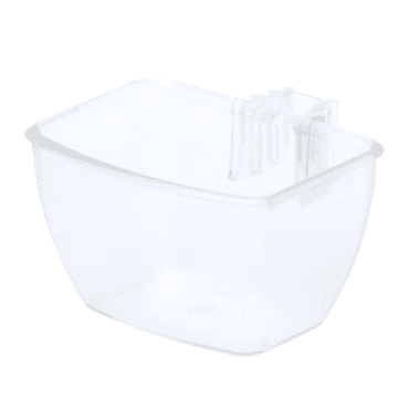 shumee Pravokotna posoda za jajčno hrano - krmilnica za papige in druge ptice