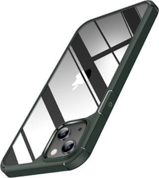 shumee OVITEK ZELEN + KALJENO STEKLO ZA APPLE IPHONE 14 PROZOREN HRBAT A2882