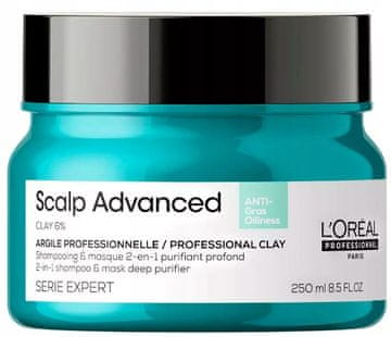 shumee L'Oréal SCALP glinena maska za mastne lase 250 ml