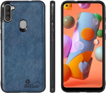 shumee OVITEK IZ KALJENEGA STEKLA SAMSUNG GALAXY A21S MORNARSKI USNJENI OVITEK