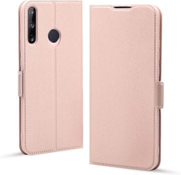 shumee OVITEK ZA HUAWEI P40 LITE E PU USNJE ROZA Z ZAKLJUKOM DENARNICA