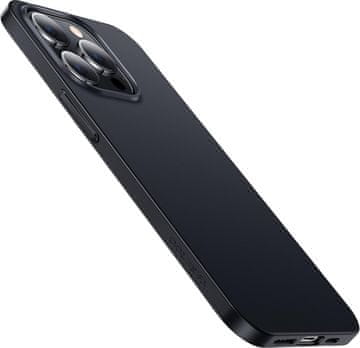 shumee OVITEK ZA APPLE IPHONE 14 PRO BLACK SOLID + 2x KALJENO STEKLO A2890 A2650