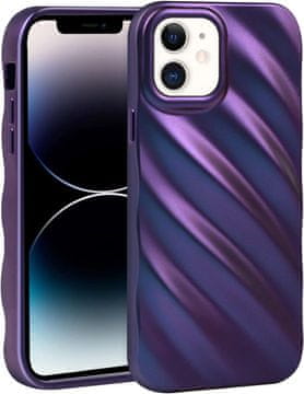 shumee OVITEK ZA APPLE IPHONE 12/12 PRO SILIKON VIJOLIČEN VZDRŽLJIV
