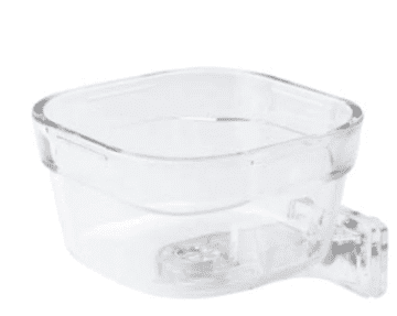 shumee 2GR | Ara majhna krmilnica | Skleda | Akrilna krmilnica za papige in druge eksotične ptice