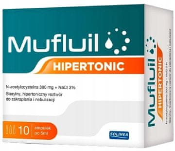 shumee Mufluil Hipertonic raztopina za inhalacijo z nebulizacijo NaCl 5 ml x 10 amp.